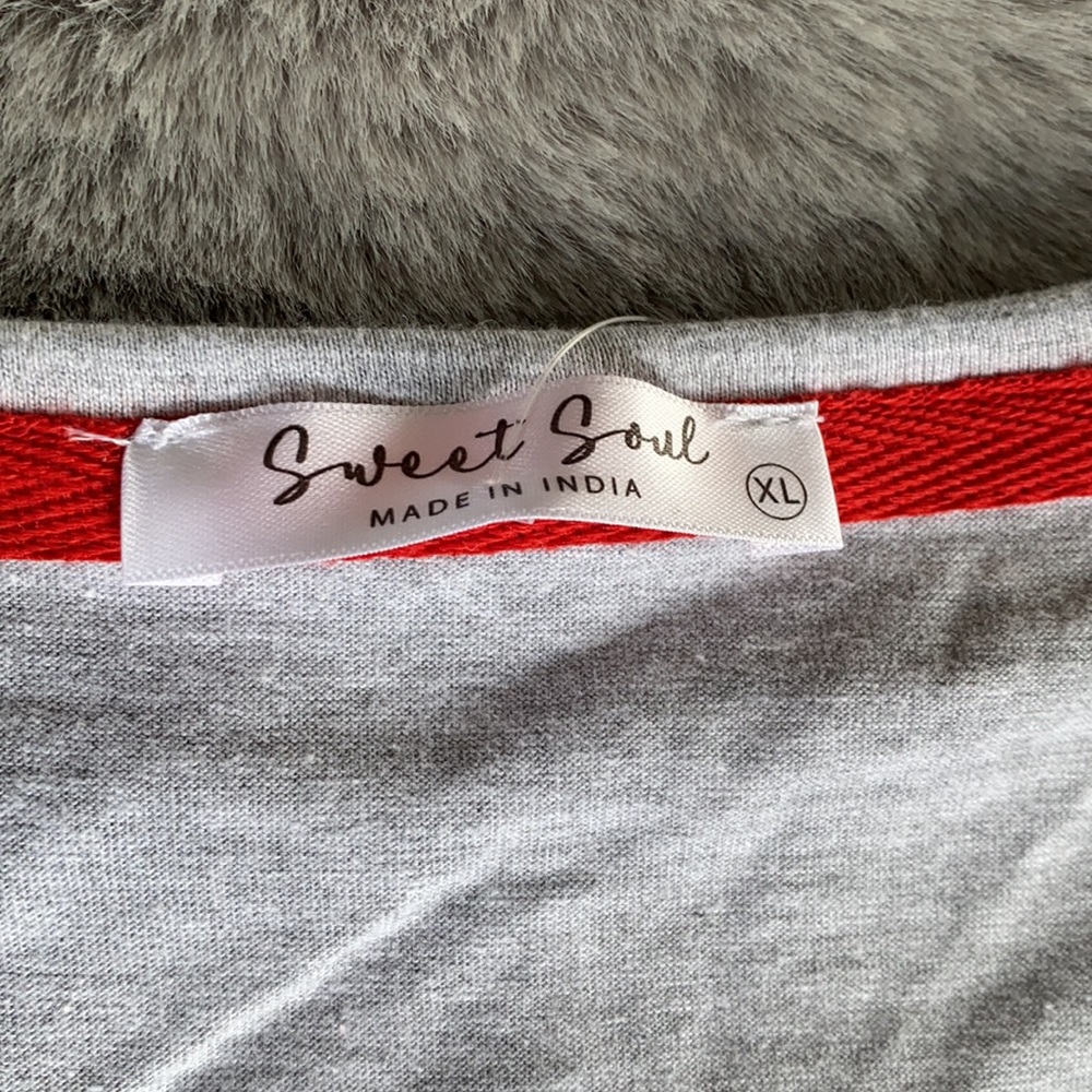 NWT Sweet Soul XL Red Wine & Blue tank top - Picture 4 of 5